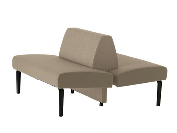 AMBIT 1055 - Fabric bench seating with back by Et al. - view 2